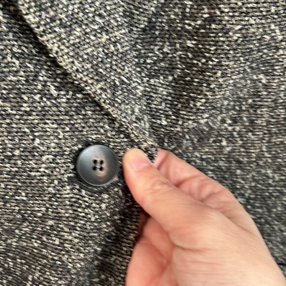 Joan & David Women Virgin Wool blend Tweed Blazer - Black and tan size 42/8 EUC - Picture 5 of 11